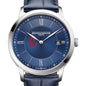 Stanford Men's Baume et Mercier 40mm Classima Quartz Watch with Blue Dial & Dark Blue Leather Strap Shot #1