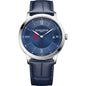 Stanford Men's Baume et Mercier 40mm Classima Quartz Watch with Blue Dial & Dark Blue Leather Strap Shot #2