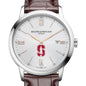 Stanford Men's Baume et Mercier 42mm Classima Watch with Silver Dial & Brown Leather Strap Shot #1