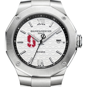 Stanford Men's Baume et Mercier 42mm Riviera Watch with White Dial & Bracelet Shot #1