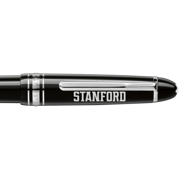 Stanford Montblanc Meisterstück Midsize Platinum-Coated Ballpoint Pen Shot #2