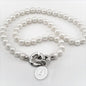 Stanford Pearl Necklace with Sterling Silver Charm Shot #1