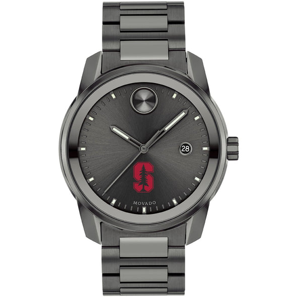 Stanford University Men's Movado BOLD Gunmetal Grey with Date Window Shot #2