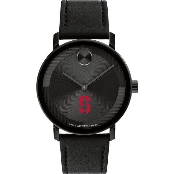 Stanford University Men's Movado BOLD with Black Leather Strap Shot #2