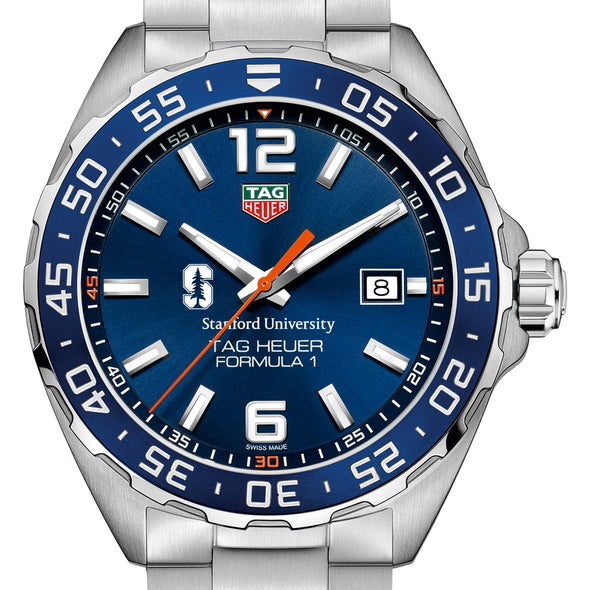 Stanford University Men's TAG Heuer Formula 1 with Blue Dial & Bezel Shot #1