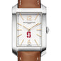 Stanford Women's Baume et Mercier 35X22mm Hampton Watch with Silver Dial & Tan Leather Strap Shot #1
