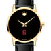 Stanford Women's Movado Gold Museum Classic Leather