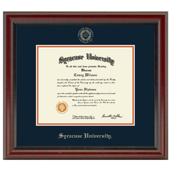 Syracuse Diploma Frame, the Fidelitas Shot #1