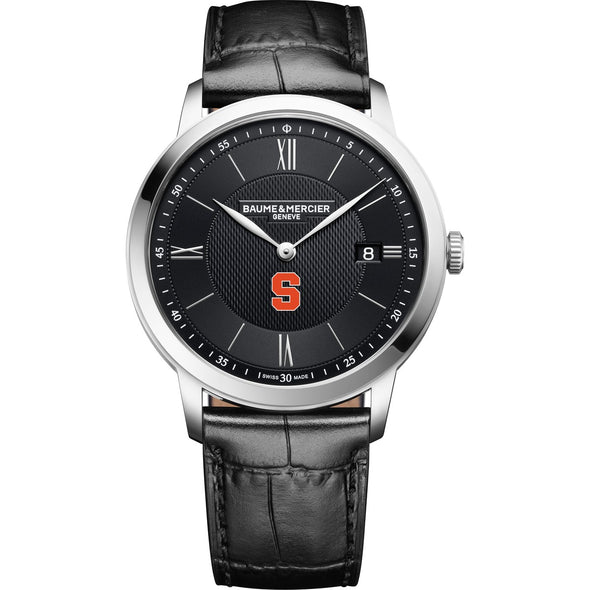 Syracuse Men's Baume et Mercier 40mm Classima Quartz Watch with Black Dial & Black Leather Strap Shot #2