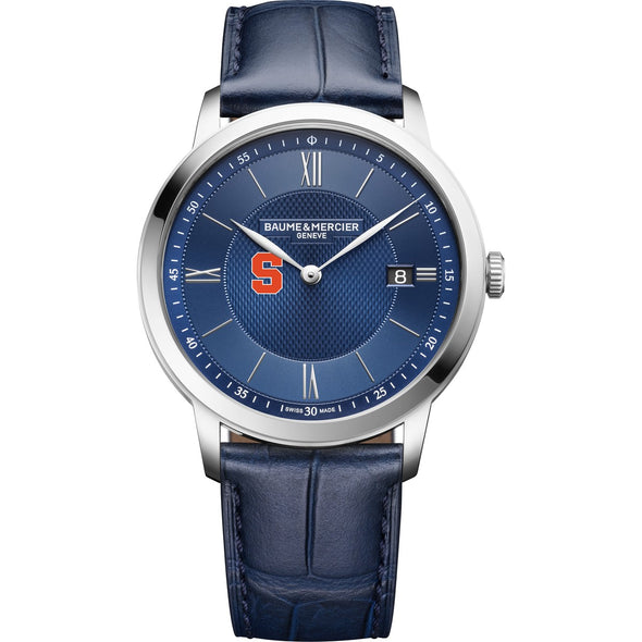 Syracuse Men's Baume et Mercier 40mm Classima Quartz Watch with Blue Dial & Dark Blue Leather Strap Shot #2