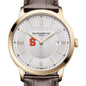 Syracuse Men's Baume et Mercier 40mm Gold PVD Classima Watch with Silver Dial & Dark Brown Leather Strap Shot #1