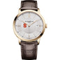 Syracuse Men's Baume et Mercier 40mm Gold PVD Classima Watch with Silver Dial & Dark Brown Leather Strap Shot #2