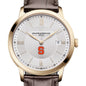 Syracuse Men's Baume et Mercier 40mm Gold PVD Classima Watch with Silver Dial & Dark Brown Leather Strap Shot #1