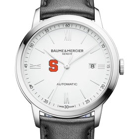 Syracuse Men's Baume et Mercier 42mm Classima Automatic Watch with White Dial & Black Leather Strap Shot #1