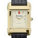 Syracuse Men's Gold Quad with Leather Strap