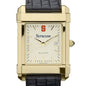 Syracuse Men's Gold Quad with Leather Strap Shot #1