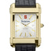 Syracuse Men's Gold Watch with 2-Tone Dial & Leather Strap at M.LaHart & Co.
