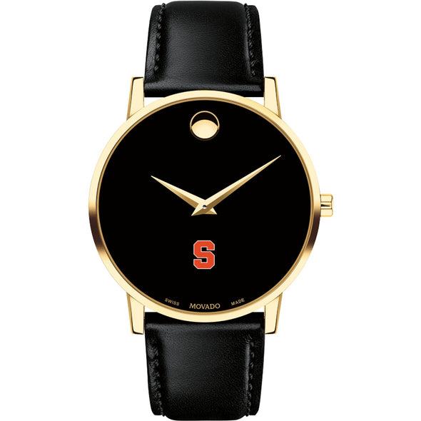 Syracuse Men&#39;s Movado Gold Museum Classic Leather Shot #2
