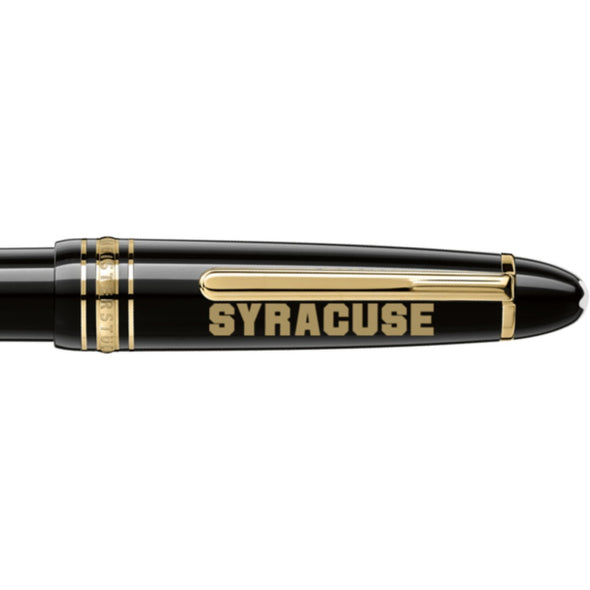 Syracuse Montblanc Meisterstück Midsize Ballpoint Pen in Gold Shot #2