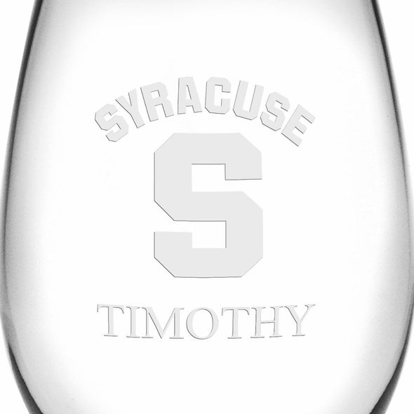 Syracuse Stemless Wine Glasses Made in the USA - Set of 2 Shot #3