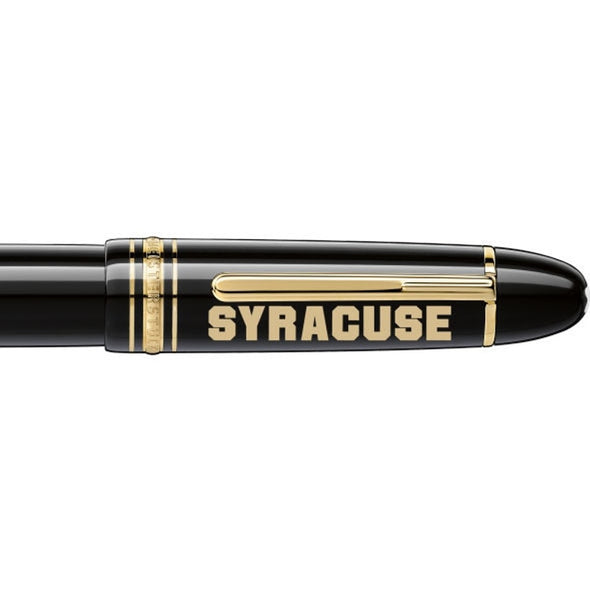 Syracuse University Montblanc Meisterstück 149 Fountain Pen in Gold Shot #2