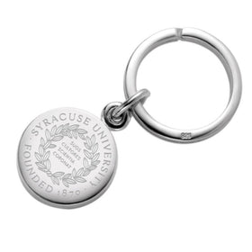 Syracuse University Sterling Silver Insignia Key Ring Shot #1