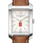 Syracuse Women's Baume et Mercier 35X22mm Hampton Watch with Silver Dial & Tan Leather Strap Shot #1