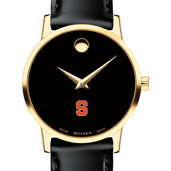 Syracuse Women&#39;s Movado Gold Museum Classic Leather Shot #1