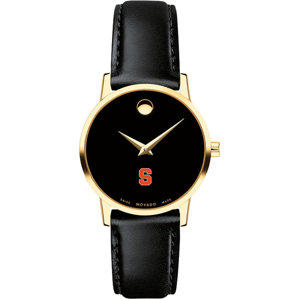 Syracuse Women&#39;s Movado Gold Museum Classic Leather Shot #2