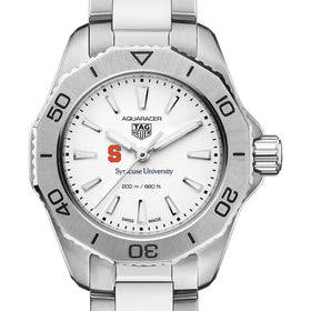 Syracuse Women&#39;s TAG Heuer Steel Aquaracer with Silver Dial Shot #1
