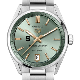 Syracuse Women's TAG Heuer Steel Carrera Automatic with Green Dial Shot #1