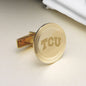 TCU 14K Gold Cufflinks Shot #2