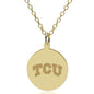 TCU 14K Gold Pendant & Chain Shot #1