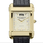 TCU Men's Gold Quad with Leather Strap Shot #1