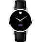 TCU Men's Movado Museum with Leather Strap Shot #2