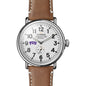 TCU Shinola Watch, The Runwell 47 mm White Dial Shot #2