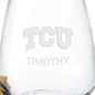 TCU Stemless Wine Glasses - Set of 2 Shot #3