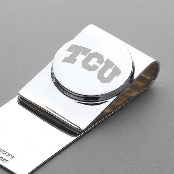 TCU Sterling Silver Money Clip Shot #2