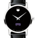 TCU Women's Movado Museum with Leather Strap