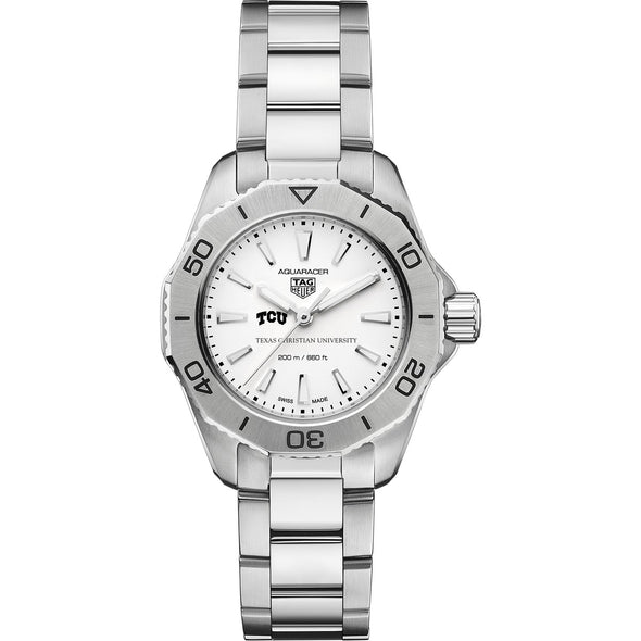 TCU Women&#39;s TAG Heuer Steel Aquaracer with Silver Dial Shot #2