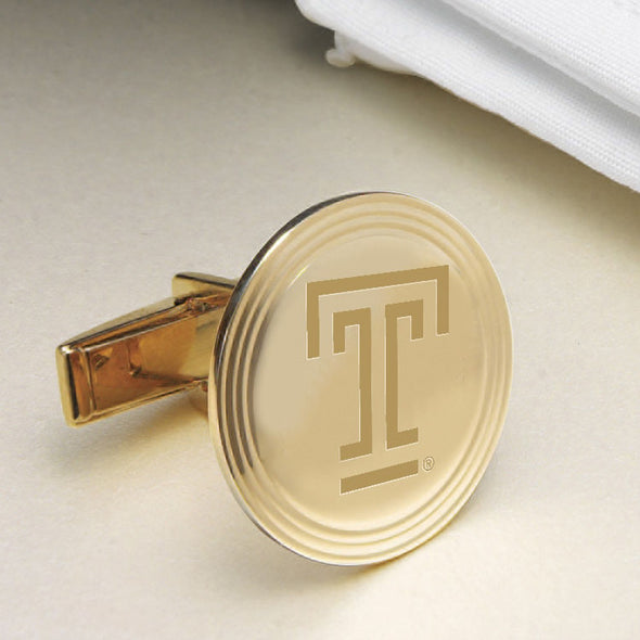 Temple 14K Gold Cufflinks Shot #2