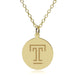 Temple 18K Gold Pendant & Chain