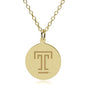 Temple 18K Gold Pendant & Chain Shot #1