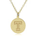 Temple 18K Gold Pendant & Chain