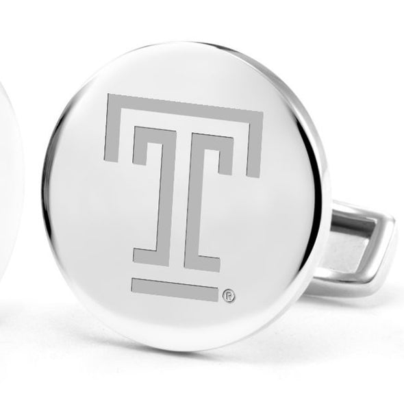 Temple Cufflinks in Sterling Silver Shot #2