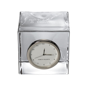 Temple Glass Desk Clock by Simon Pearce Shot #1