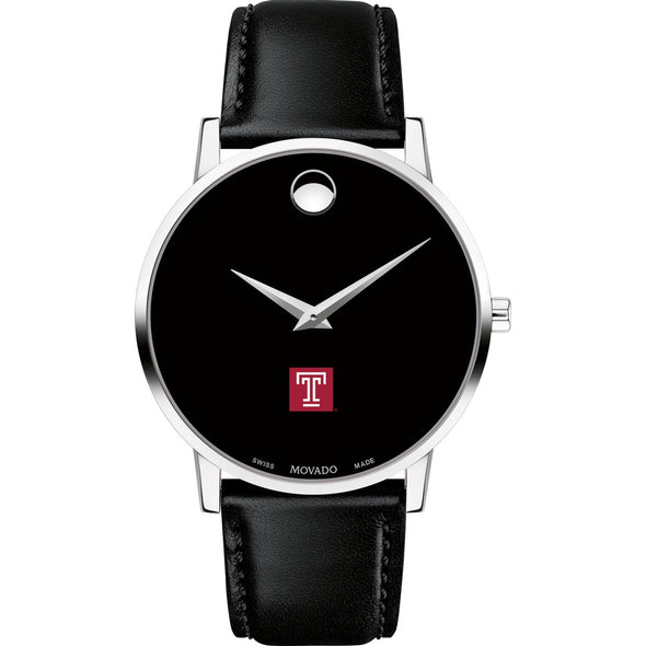 Temple Men&#39;s Movado Museum with Leather Strap Shot #2