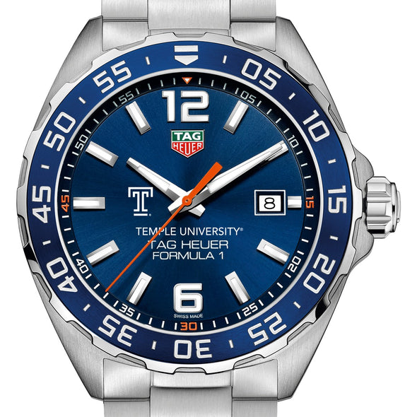 Temple Men's TAG Heuer Formula 1 with Blue Dial & Bezel Shot #1