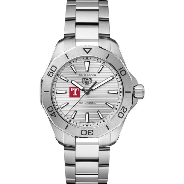 Temple Men&#39;s TAG Heuer Steel Aquaracer with Silver Dial Shot #2