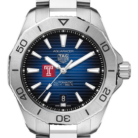 Temple Men&#39;s TAG Heuer Steel Automatic Aquaracer with Blue Sunray Dial Shot #1